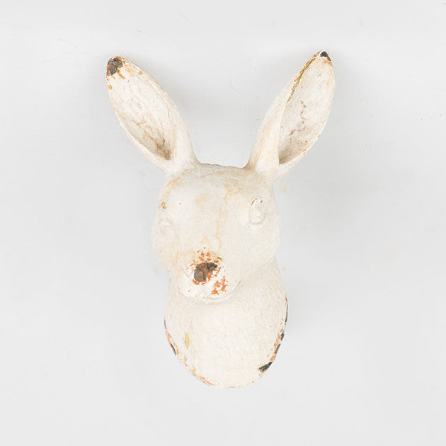 Rabbit Head Boudoir Drawer Knob cream - New rabbit hare animal furniture knob handle