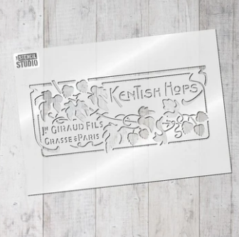 Stencil Studio - Kentish Hops - A4