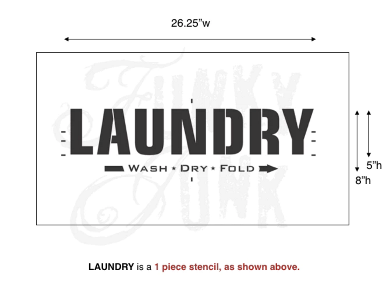 Funky Junk Furniture Stencil Laundry