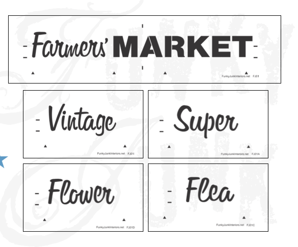 Vintage style Farmers Market, Vintage market, Super Market, Flower Market, Flea Market Sign