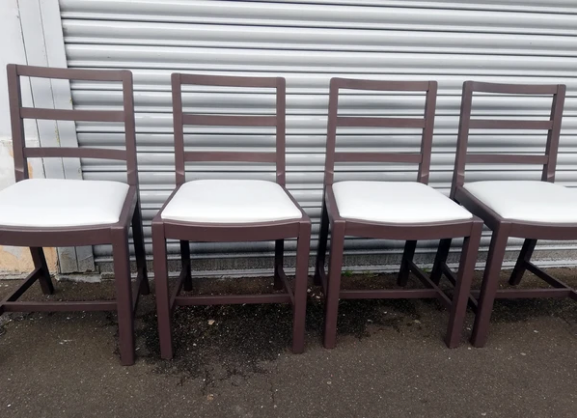 Re-upholstered matching or mismatched vintage dining chairs refinished to order