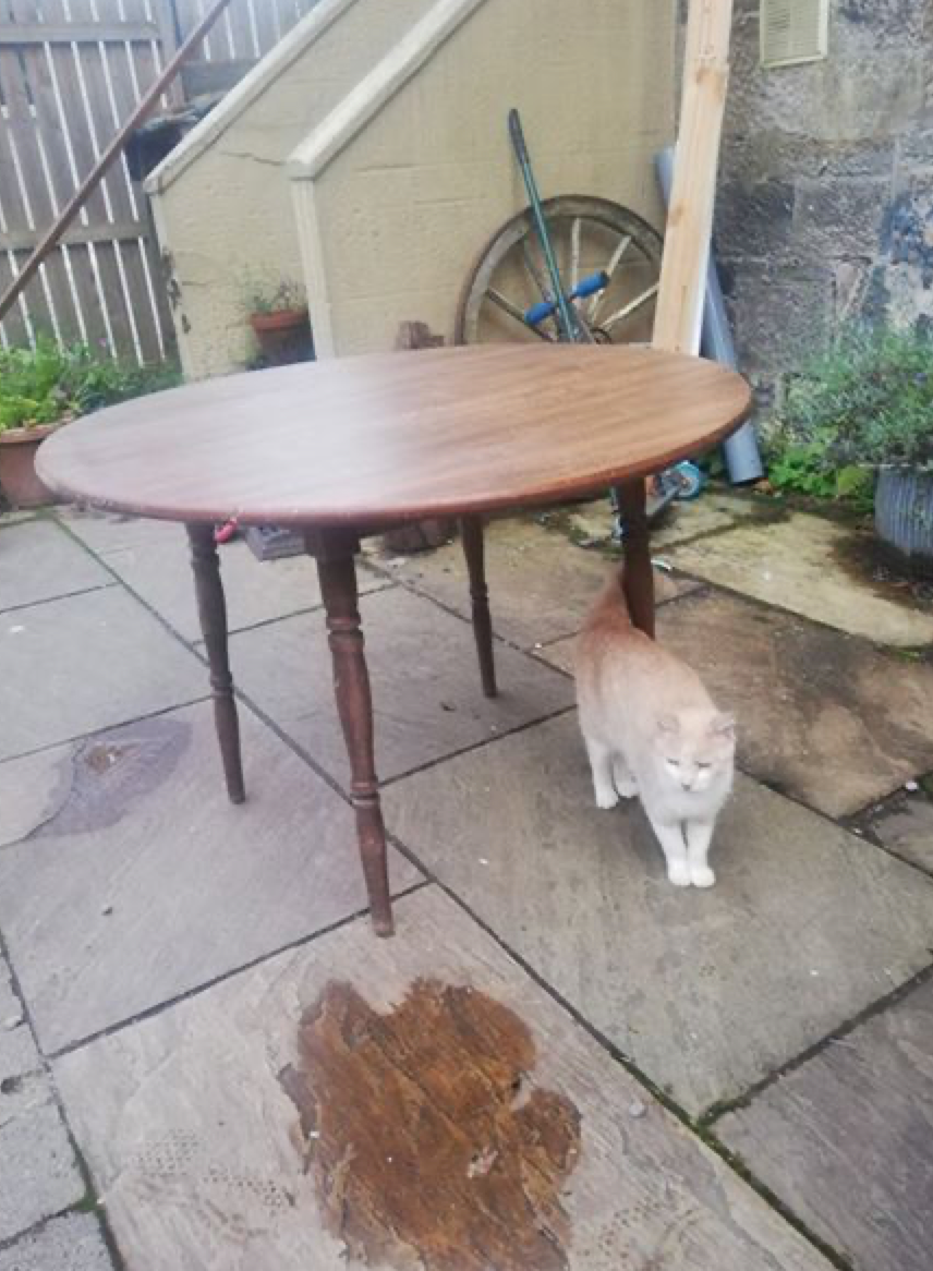 Vintage round Dining Table - to have it painted please contact me to discuss what you would like.