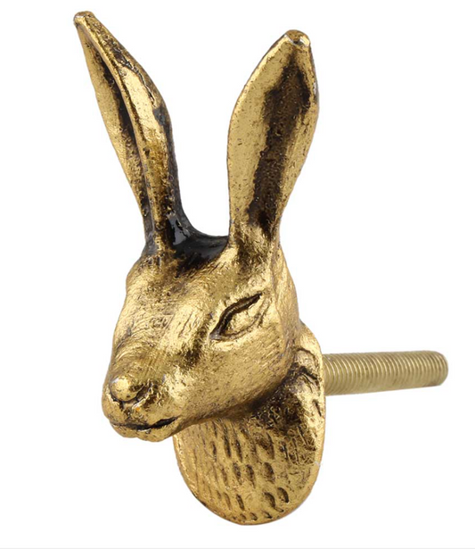 Golden Rabbit Metal Cabinet Knob