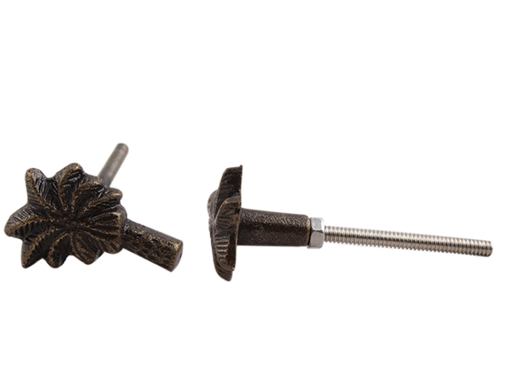 Coconut Tree Metal Knob in bronze