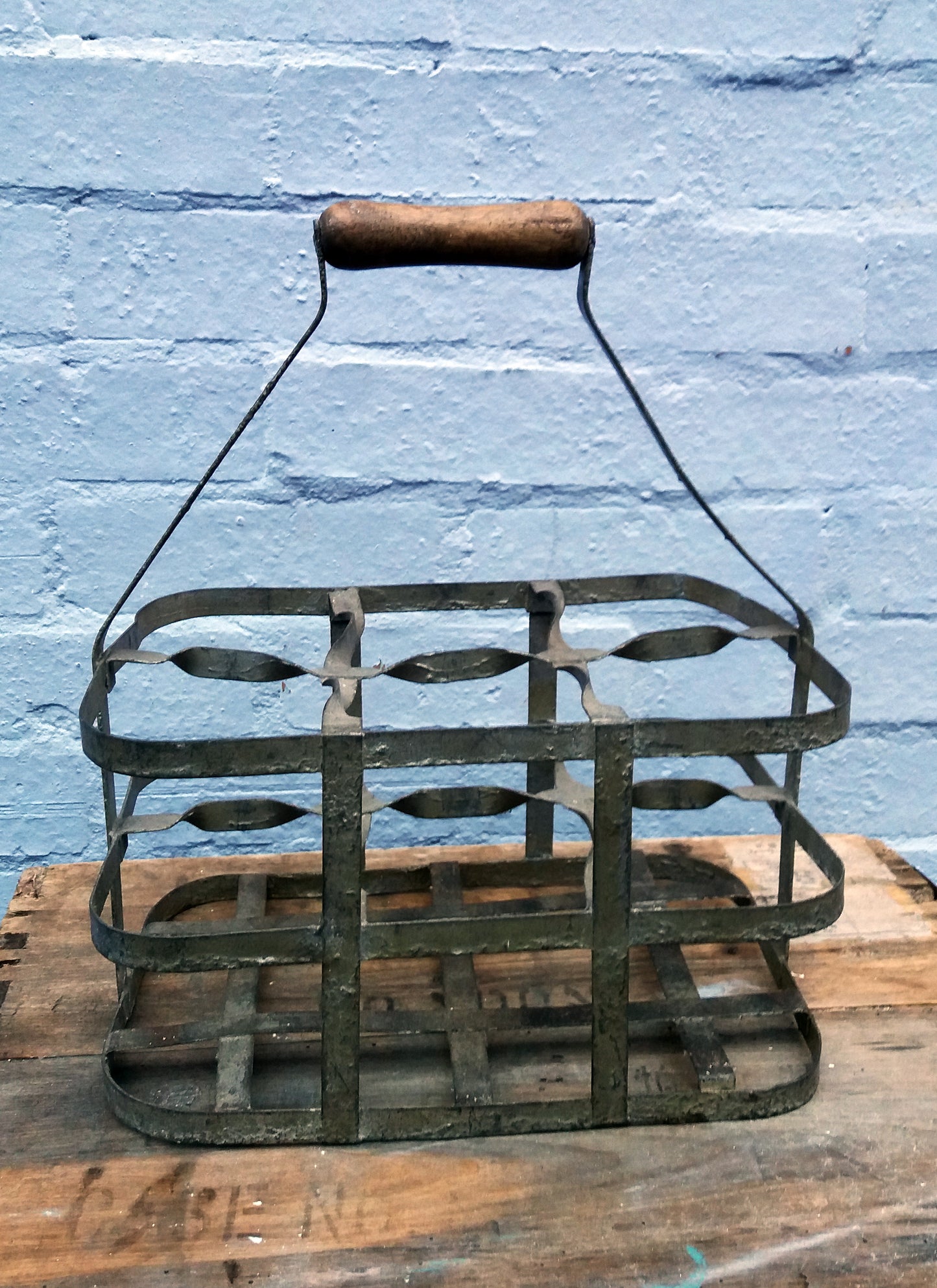 Vintage French bottle carrier