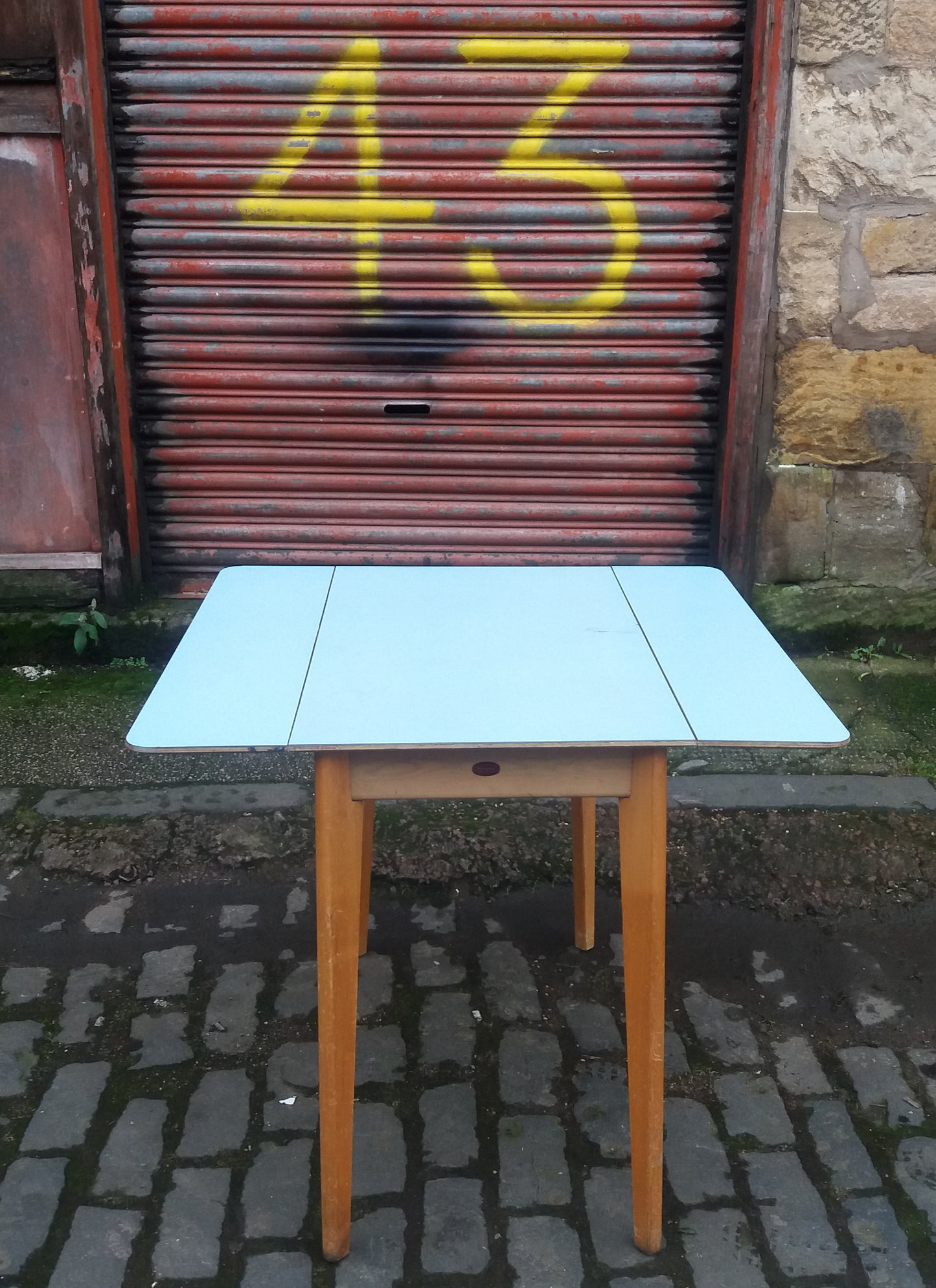 Vintage MCM formica Drop leaf table