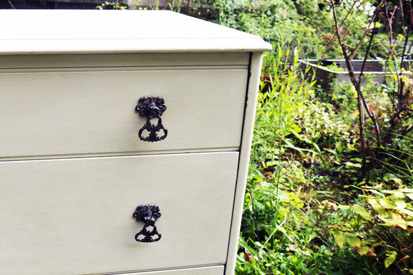 Refurbished antique chest of drawers by Emily Rose Vintage Vintage chest of drawers in Annie Sloan Old Ochre