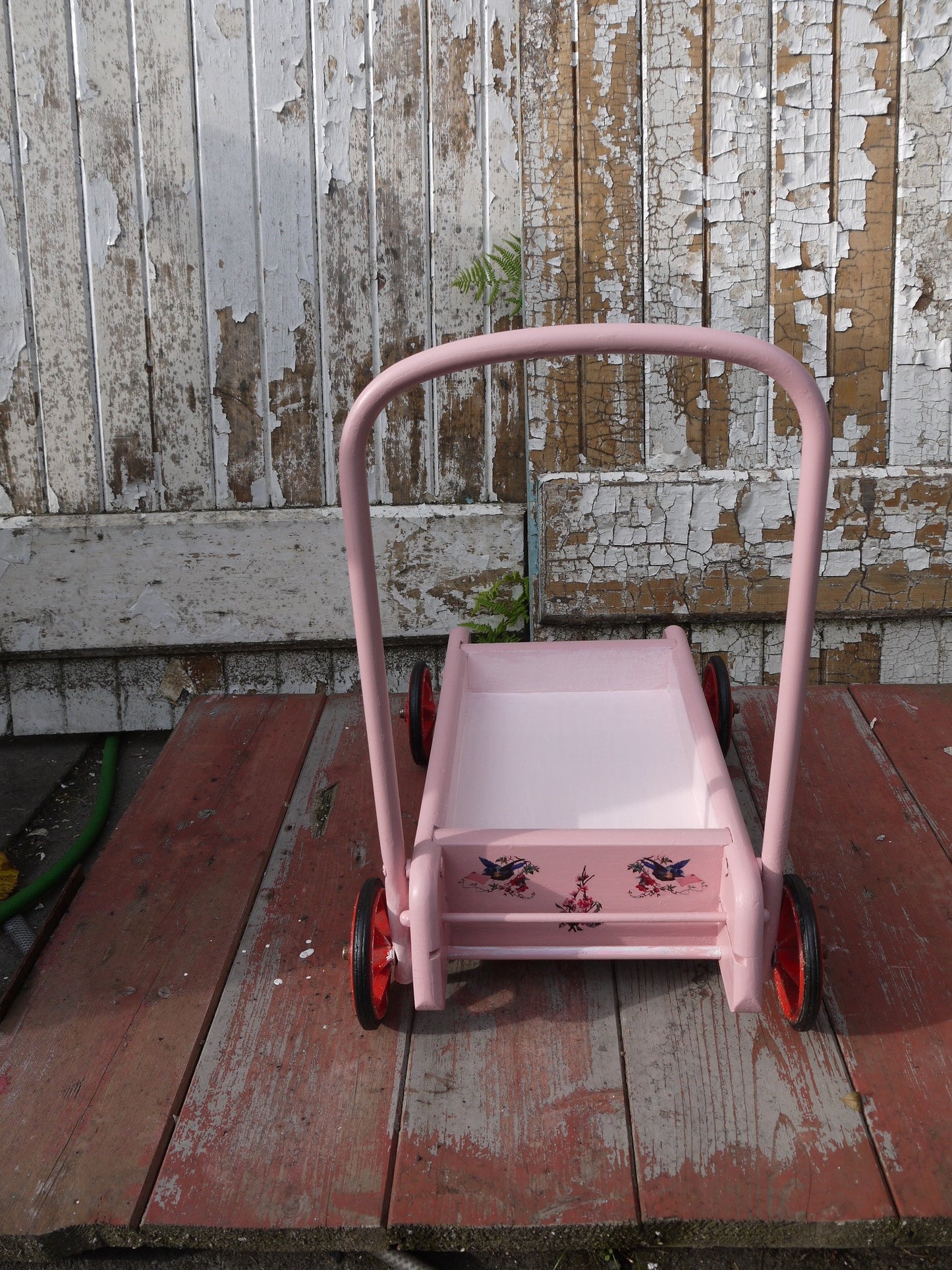 Custom Listing for Rhona childrens vintage toy cart hand painted and personalised