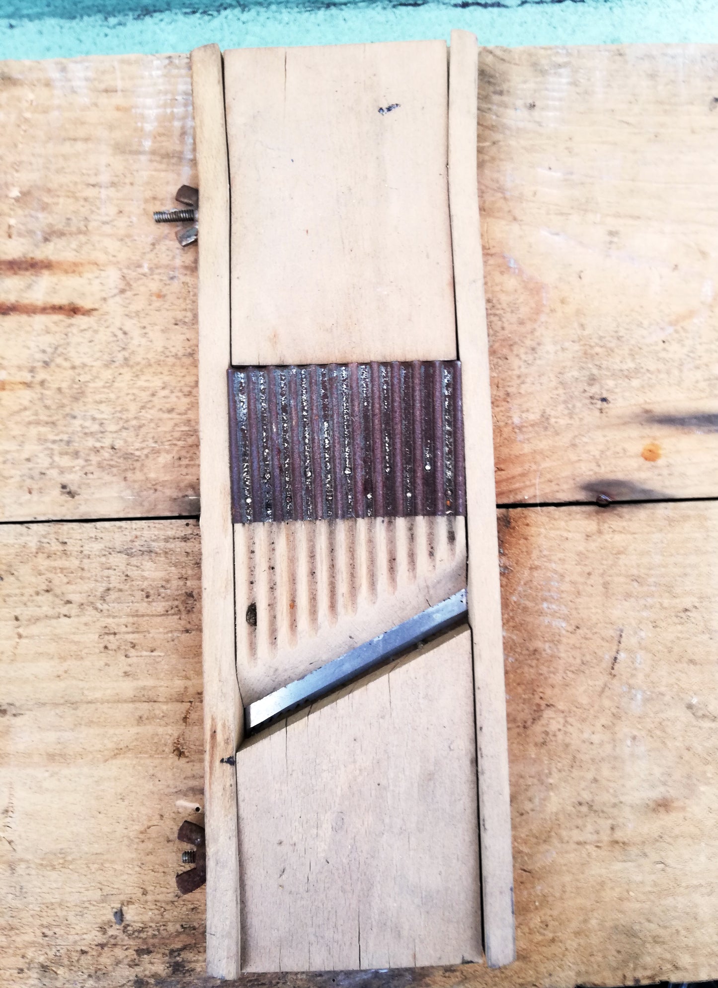 Vintage rustic veg slicer mandolin