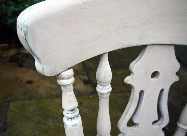 Custom Listing for Hannah 8 mismatch vintage dining chairs with an antique finish.