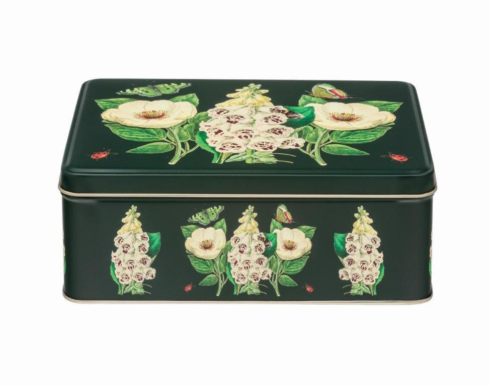 Midnight Botanical Deep Rectangular Tin