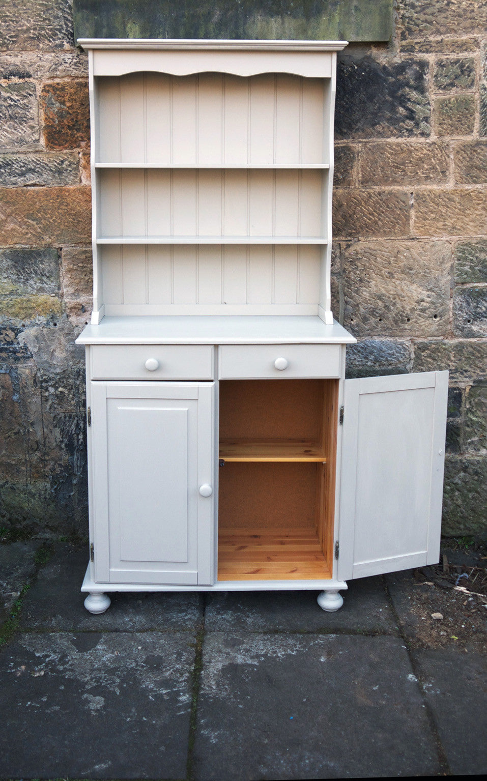 hand painted kitchen dresser by emily rose vintage