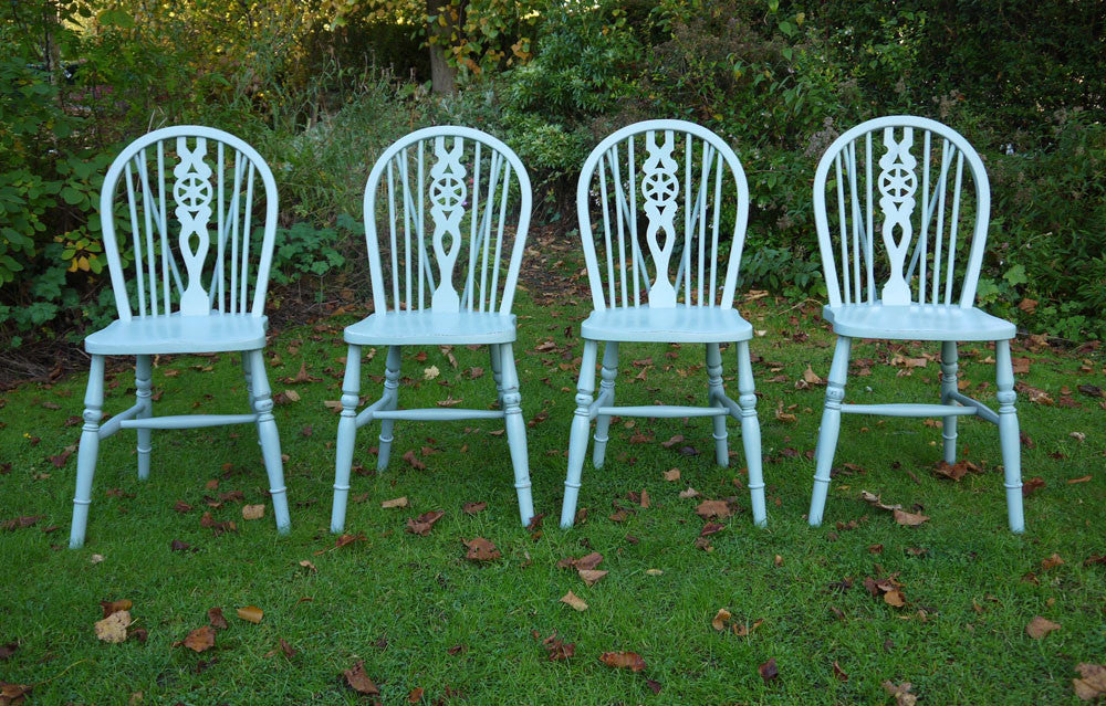 Custom Listing for Claire 4 dining chairs in Persian Blue