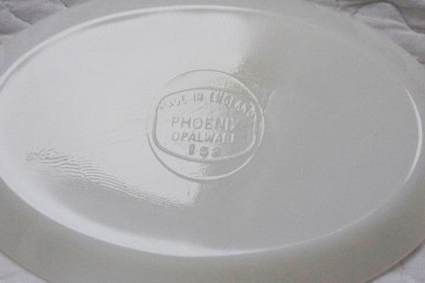 Vintage retro 1960s white Phoenix Opalware Yellow Rose gravy boat jug and saucer by emily rose vintage