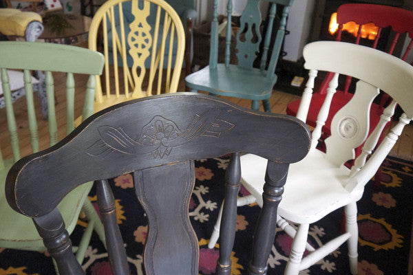 Custom Listing for Rob 6 x mismatched dining chairs in Miss Mustard Seed Milk Paint