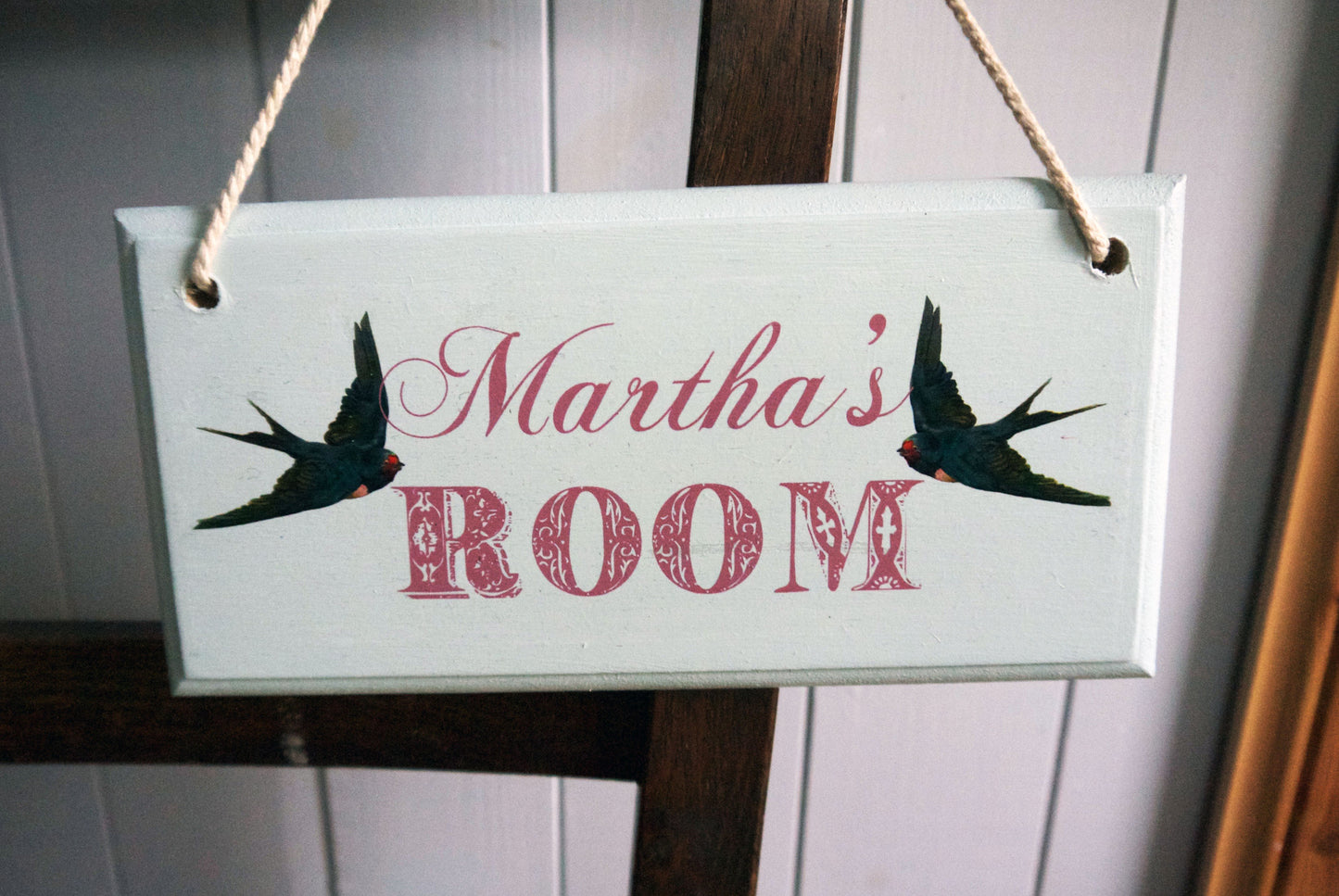 personalised children's door signs by emily rose vintage - 1