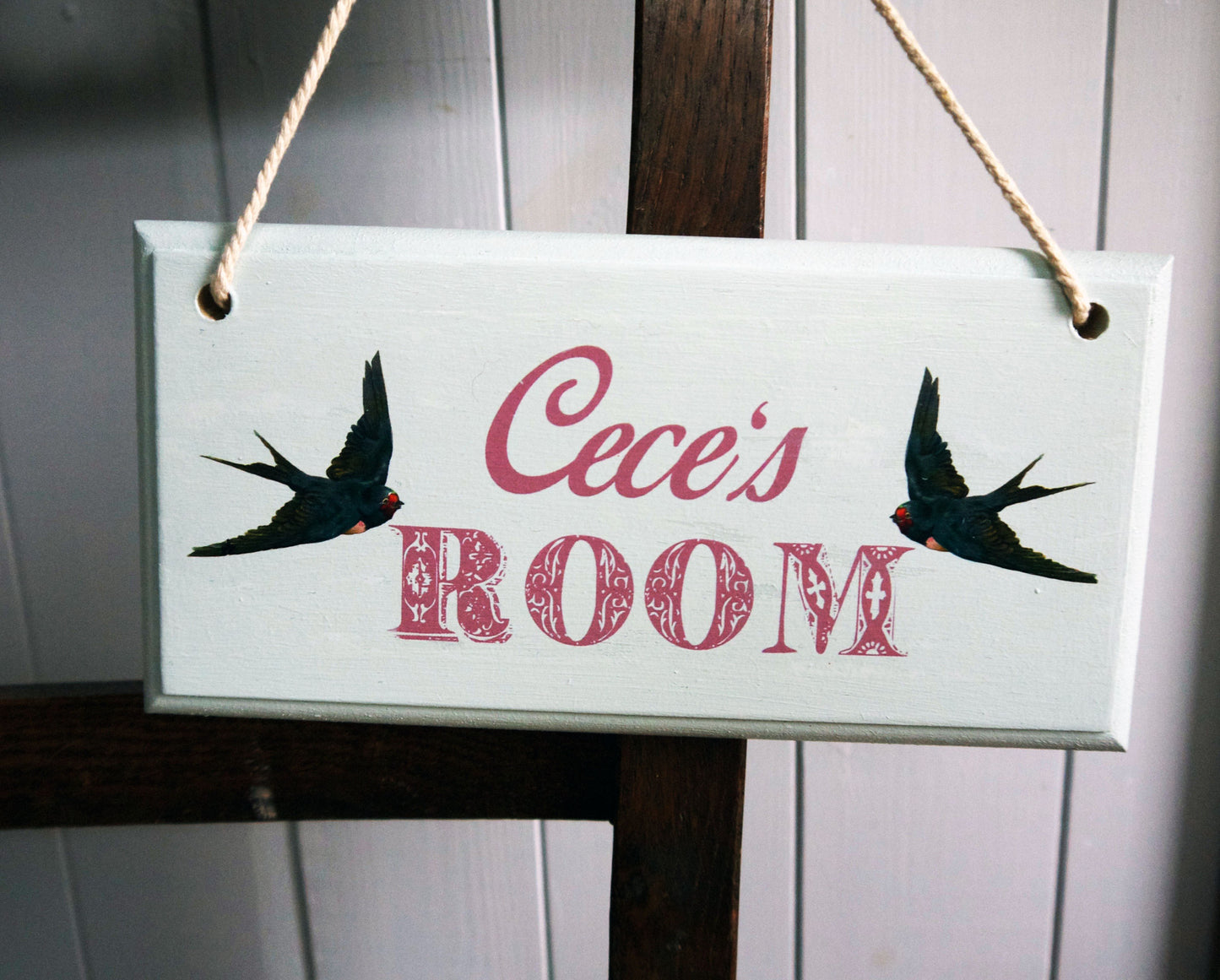 personalised children's door signs by emily rose vintage - 1
