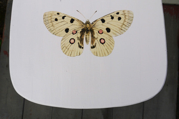 Custom Listing for Emma personalised hand painted vintage childs chair with butterfly design
