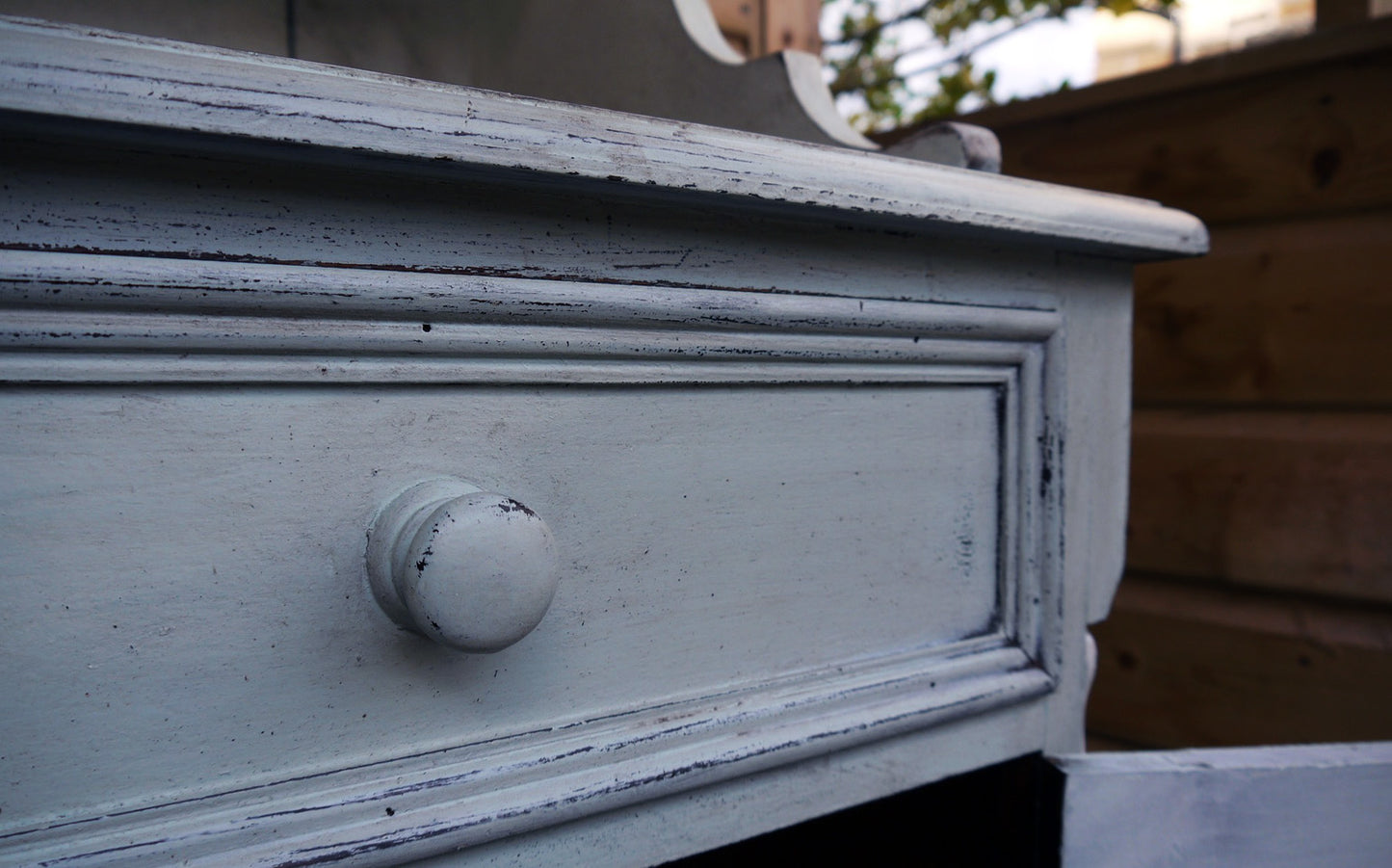 Stunning hand painted Vintage kitchen dresser in Miss Mustard Seed Milk Paint
