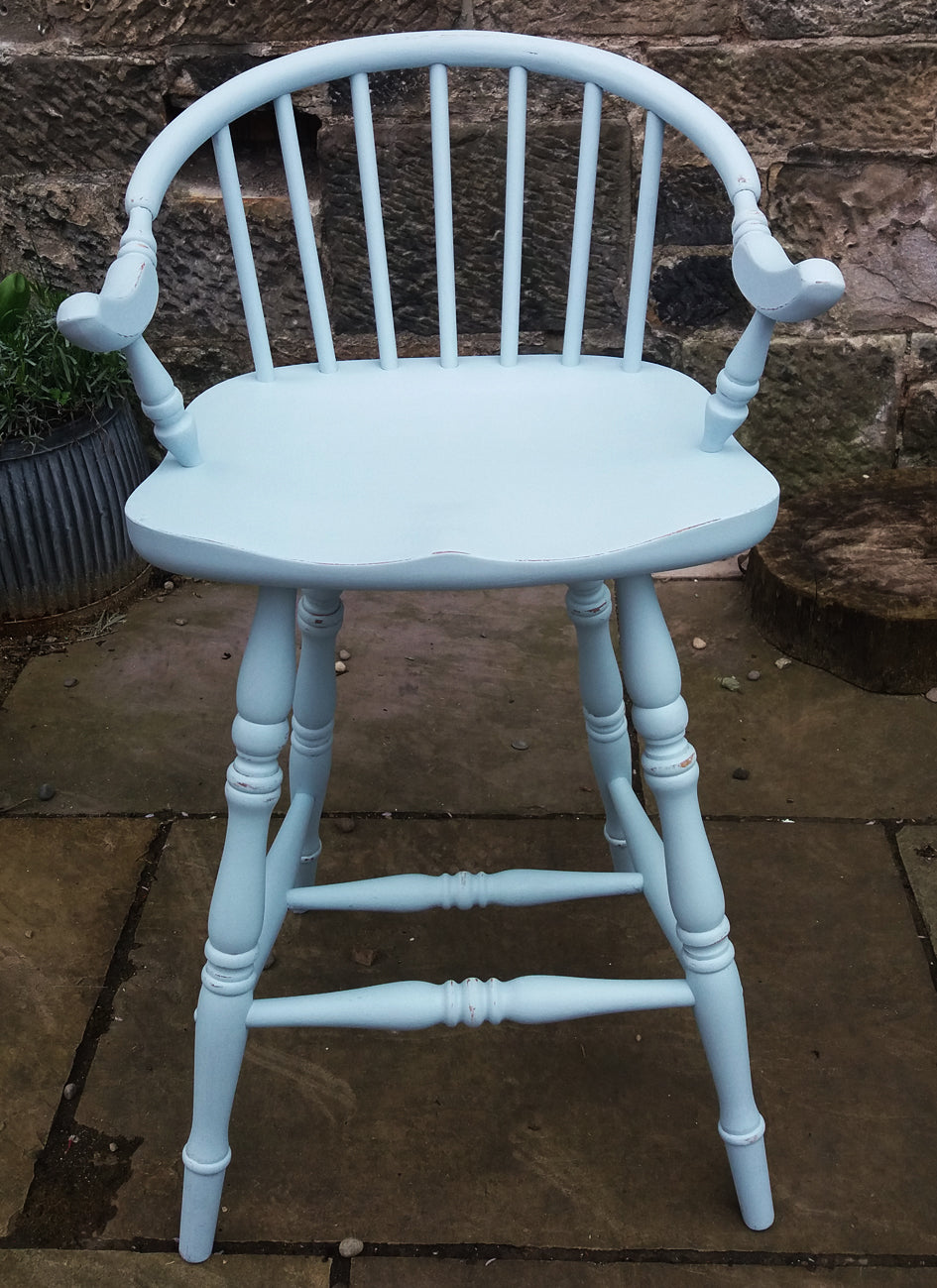 Custom Listing for Elise painted bedside cabinet and Vintage Bar Stool in fusion Mineral Paint