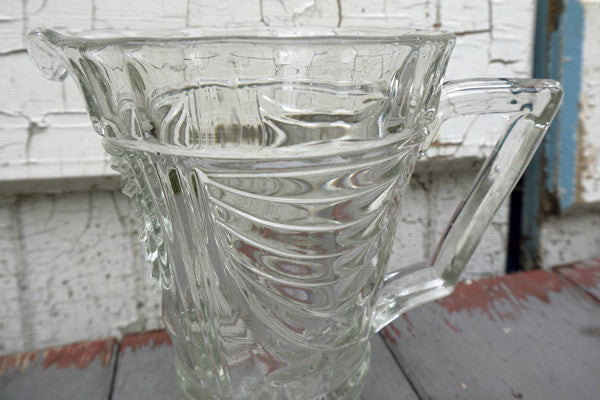 vintage 1950's glass jug pitcher from Emily Rose Vintage