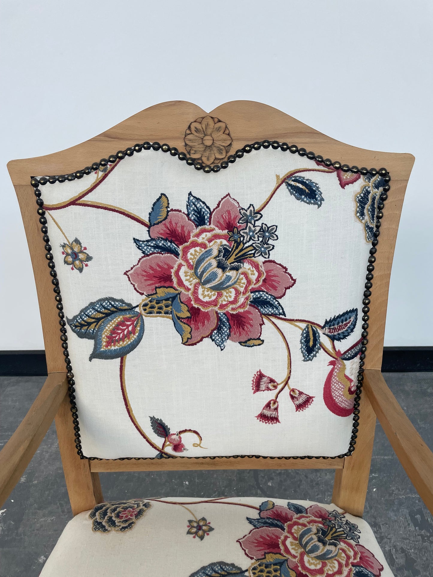 Vintage  arm chair newly reupholstered