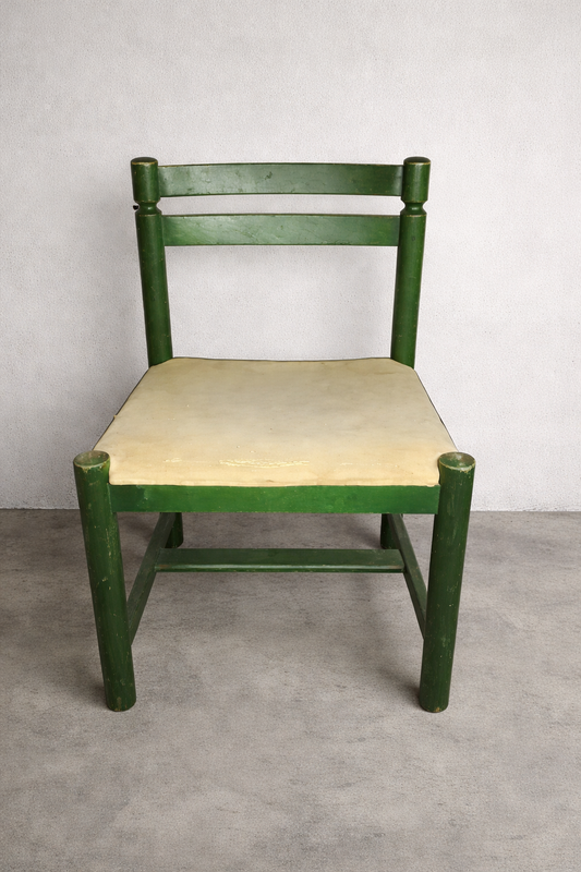 Pair of vintage retro chairs  available for reupholstery and painting your choice of colour