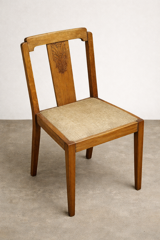 Pair of vintage retro chairs  available for reupholstery and painting your choice of colour