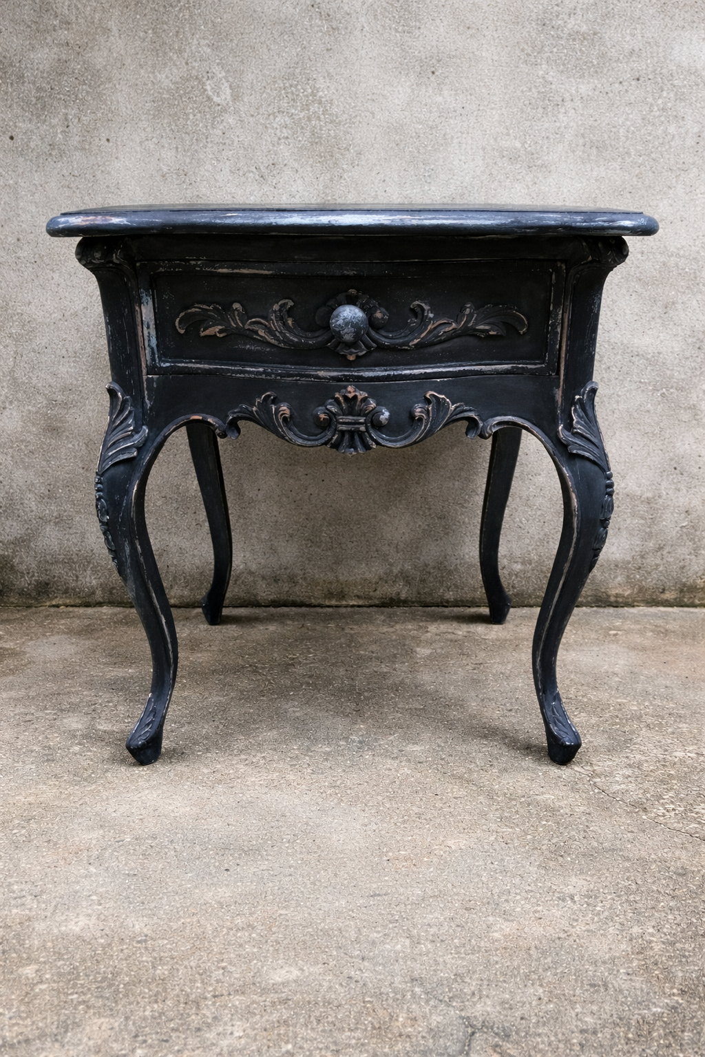 New Mahogany reproduction French bedside cabinet