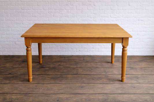 Vintage beech wood dining table  - to have it painted please contact me to discuss what you would like.