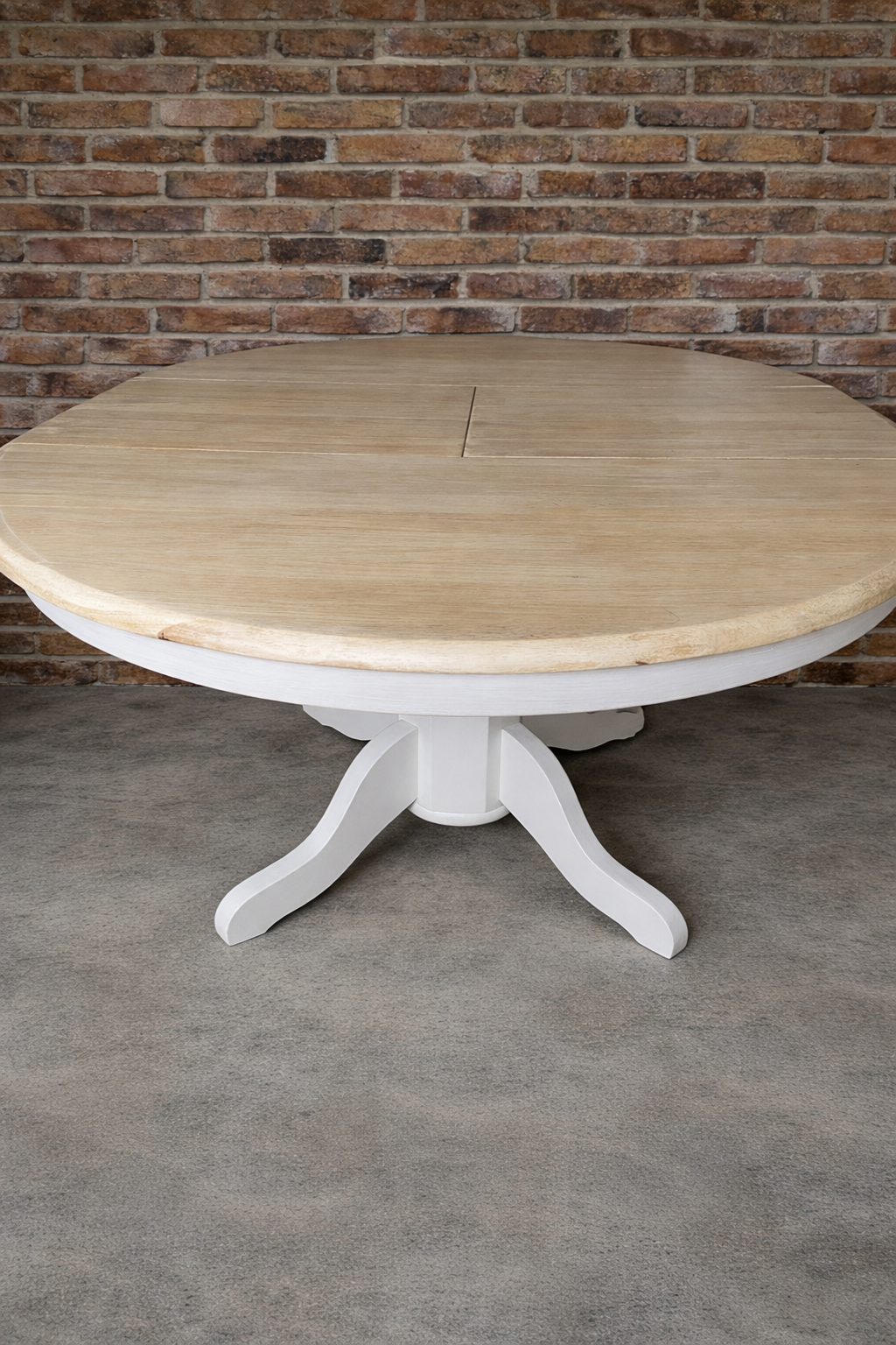 Commission for Anne-  etsy Customer to pick up Pine Vintage round / oval  extending pedestal 4-6 seater dining table