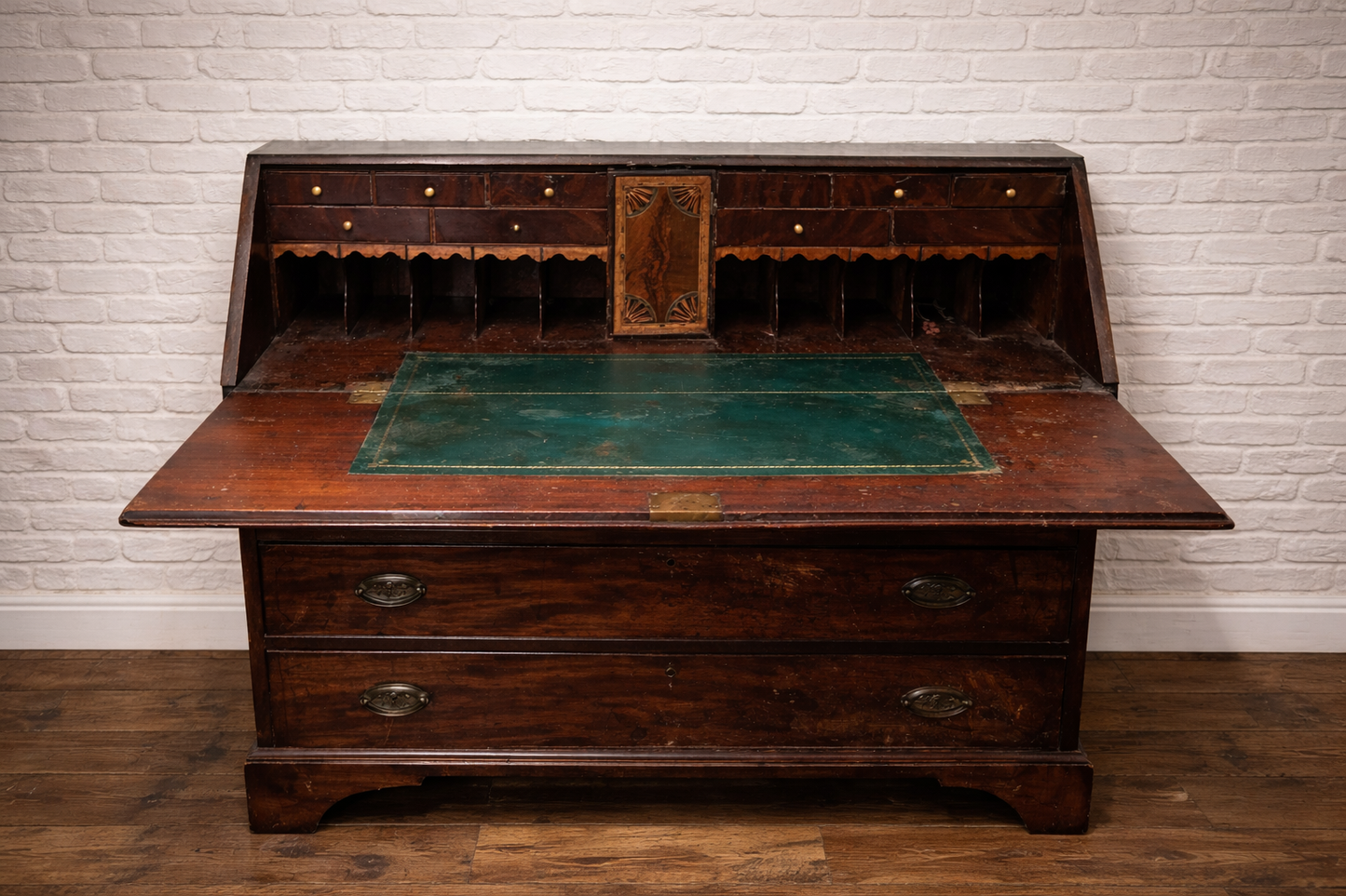 Huge vintage writing bureau available for  painting your choice of colour ....price includes painting