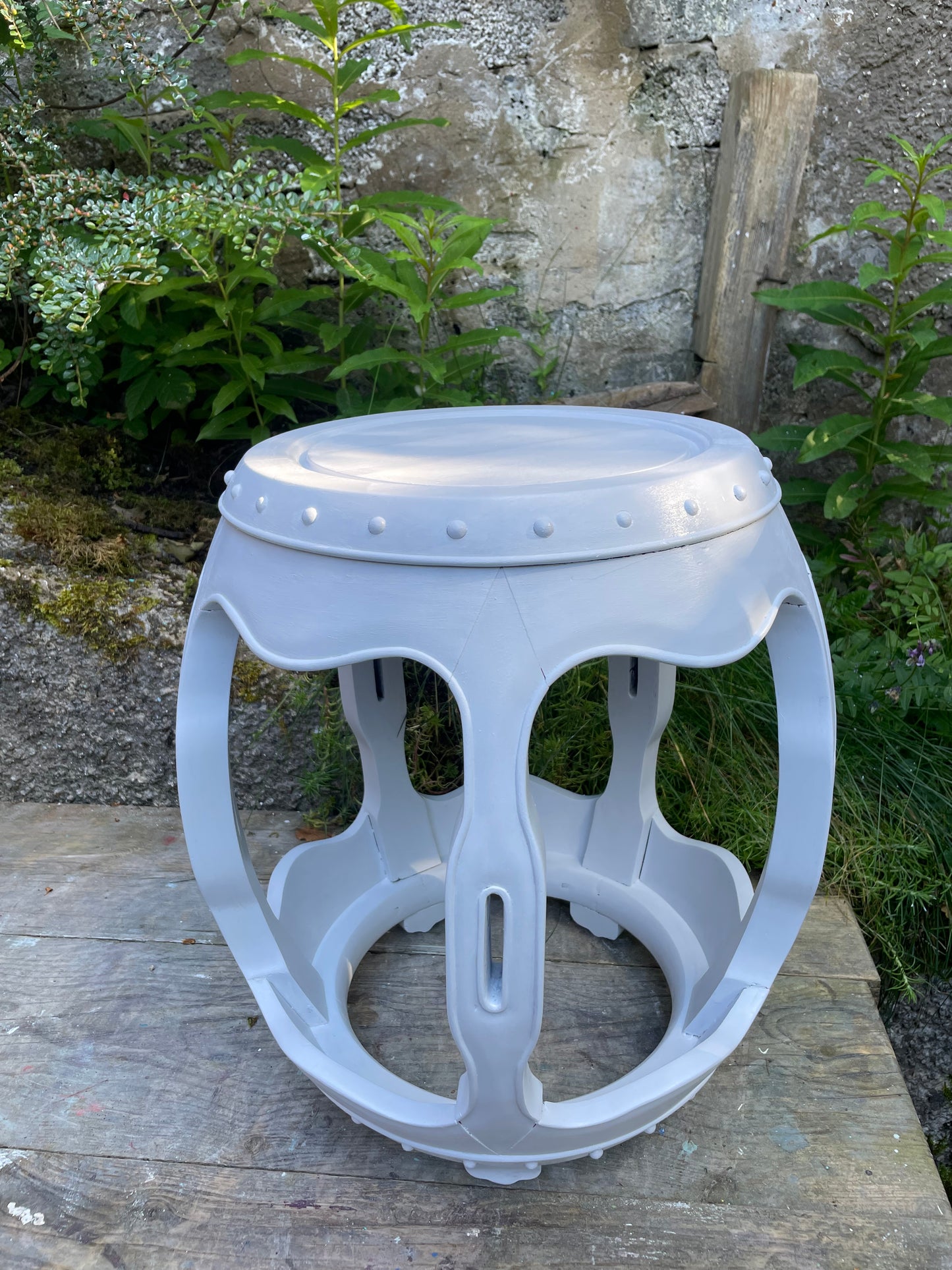 Commission for Susan side table painted in Earthborn Nellie