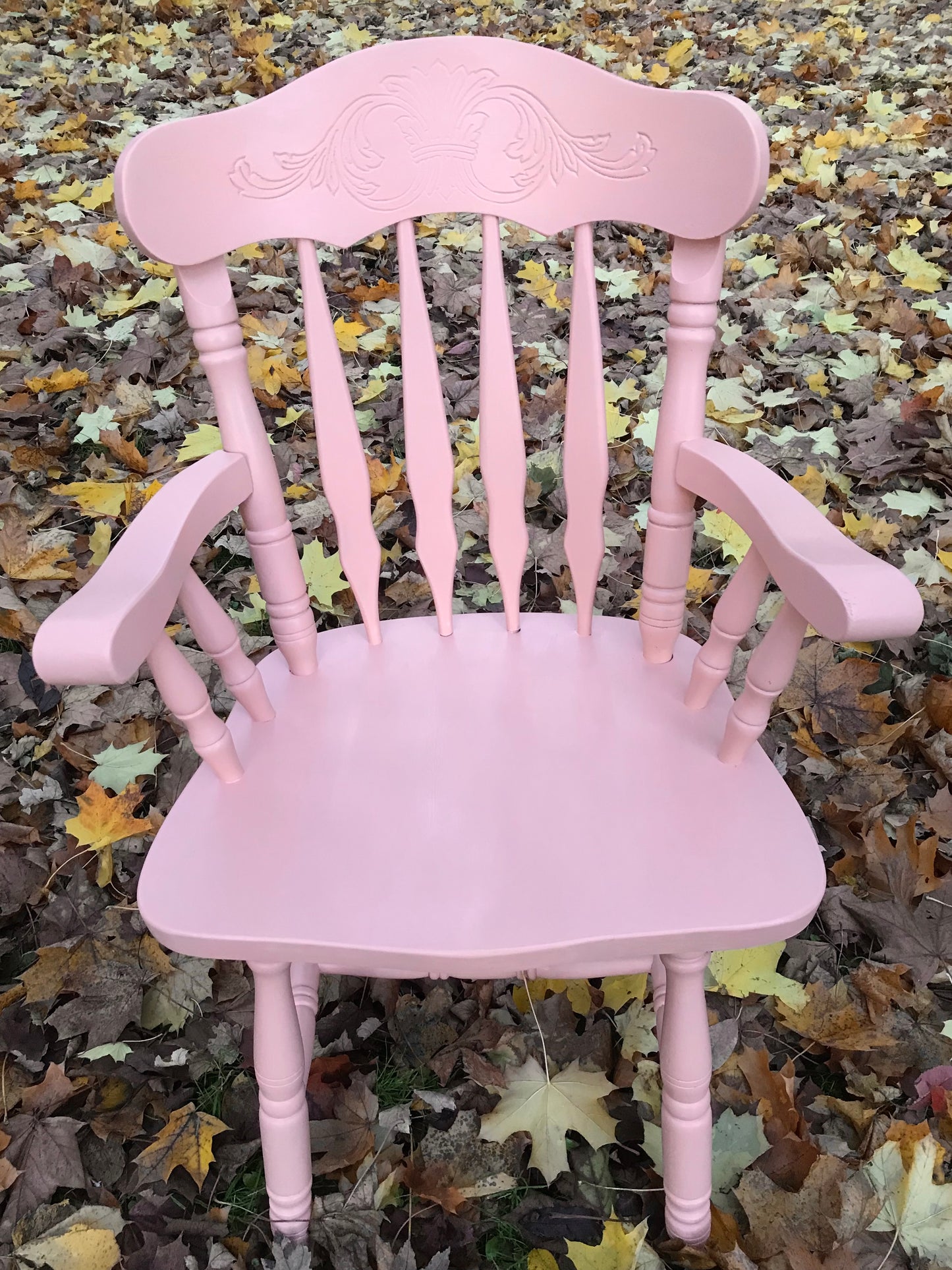 Handpainted Mismatch vintage dining chairs