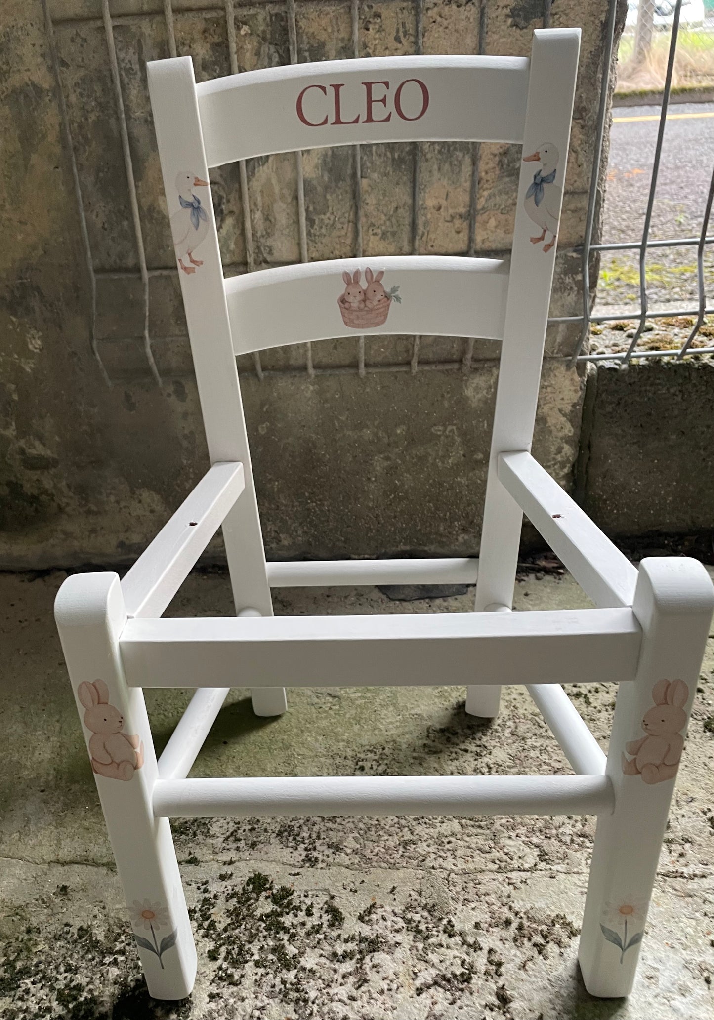 3 personalised children's chairs for Antonia