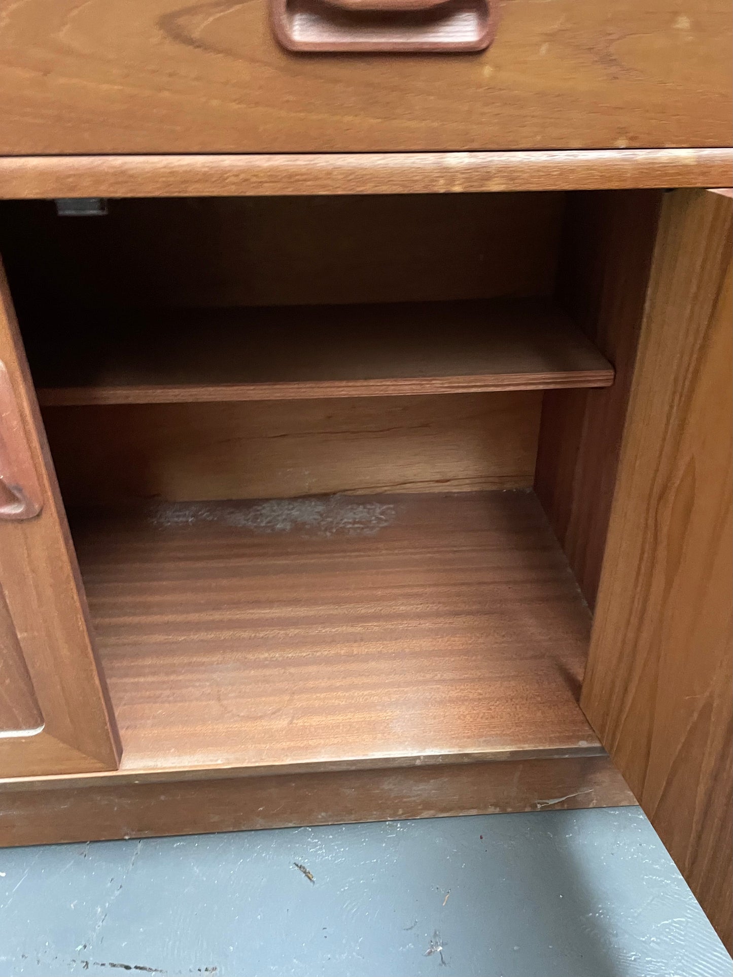 Vintage mid century G-Plan sideboard available for painting your choice of colour or restored wood