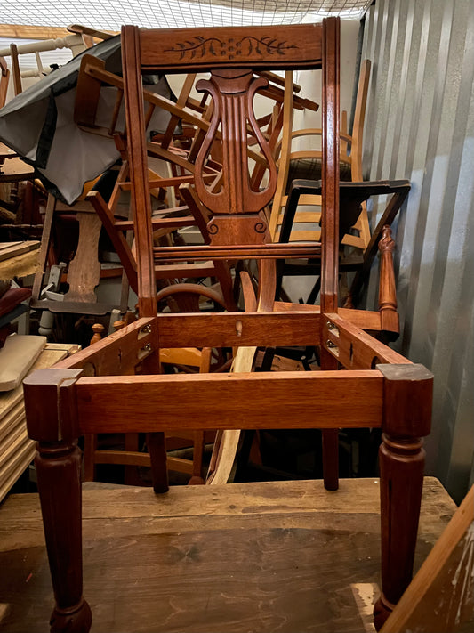 Set of 5 vintage dining chairs available for refurbishment - will sell separately