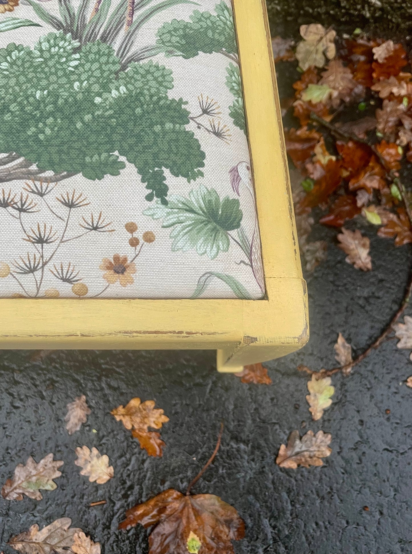 Re-upholstered matching or mismatched shabby chic vintage dining chairs painted in Sweet Pickins milk paint
