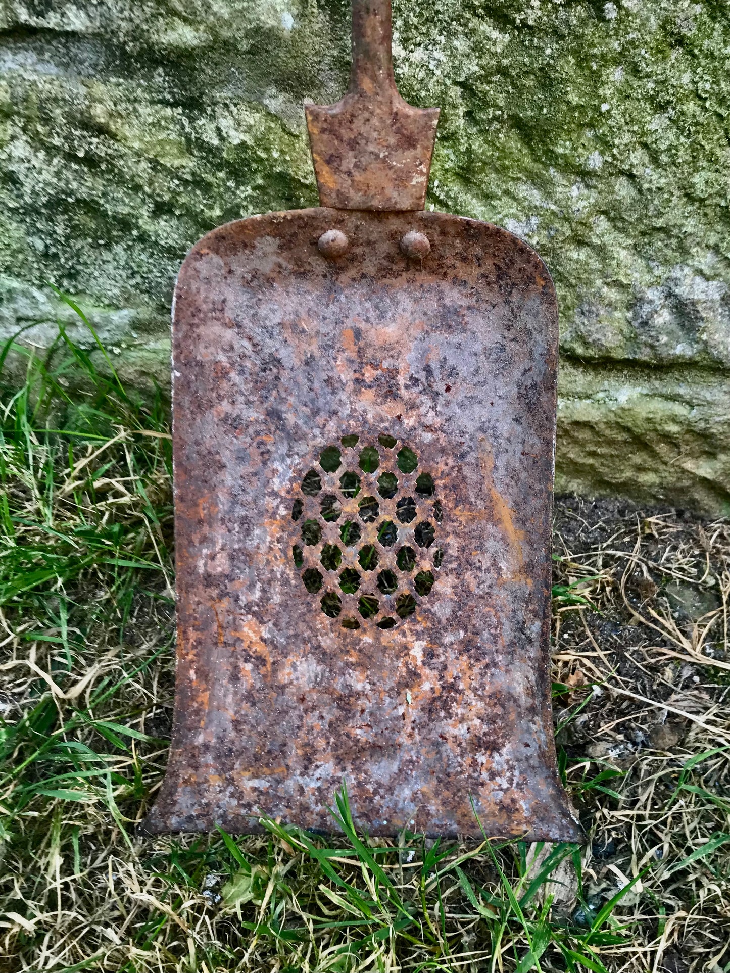 Vintage ornate fireplace shovel