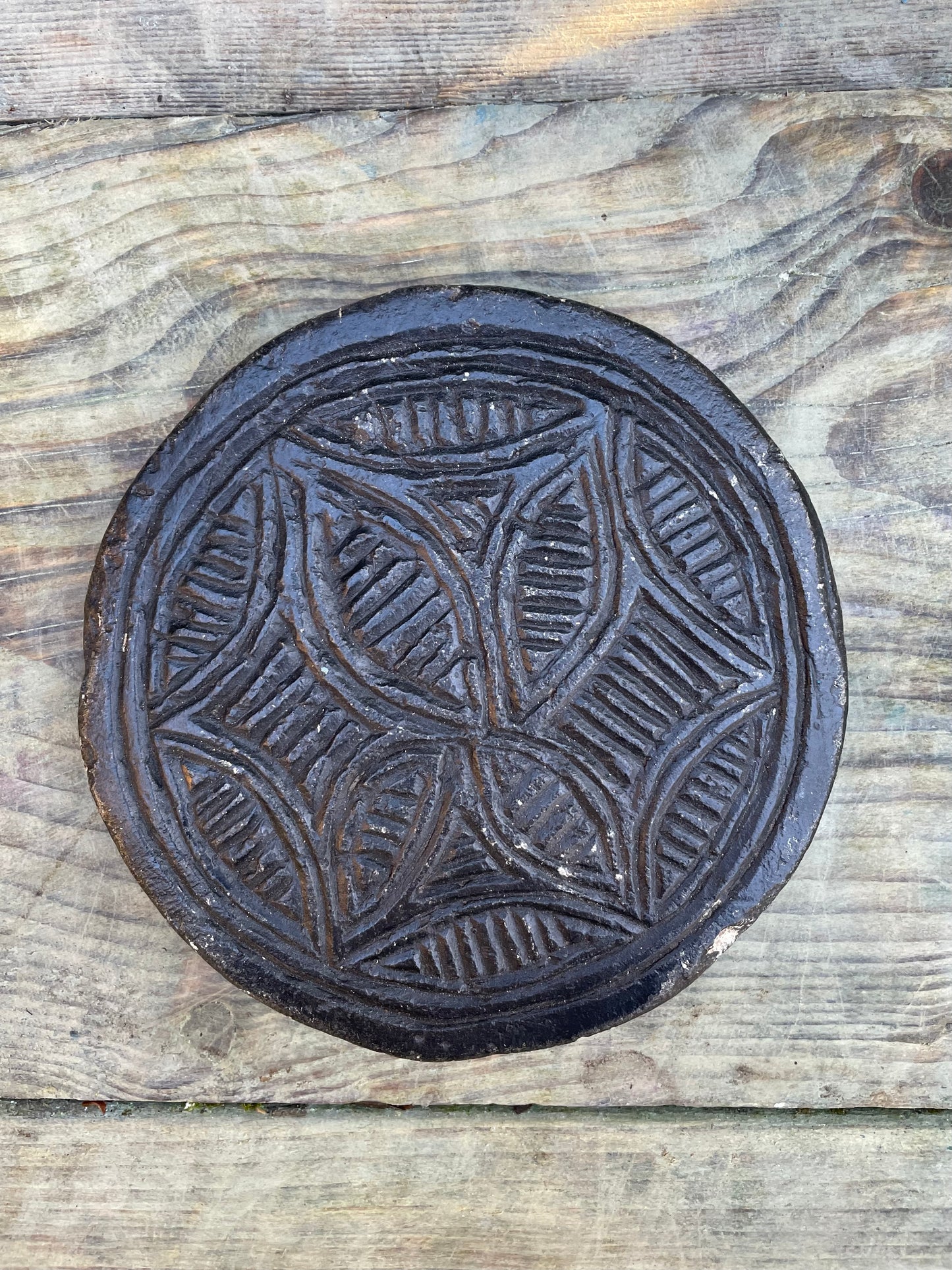 Antique stone chapati mould. These make prefect trivets and pot stands