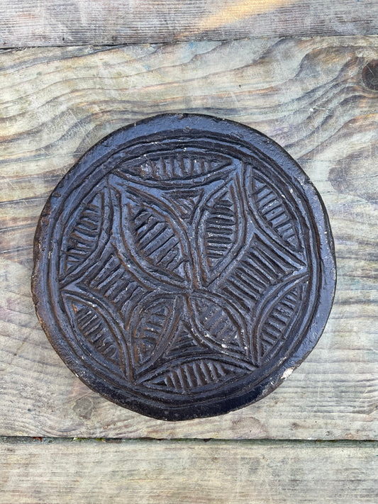 Antique stone chapati mould. These make prefect trivets and pot stands