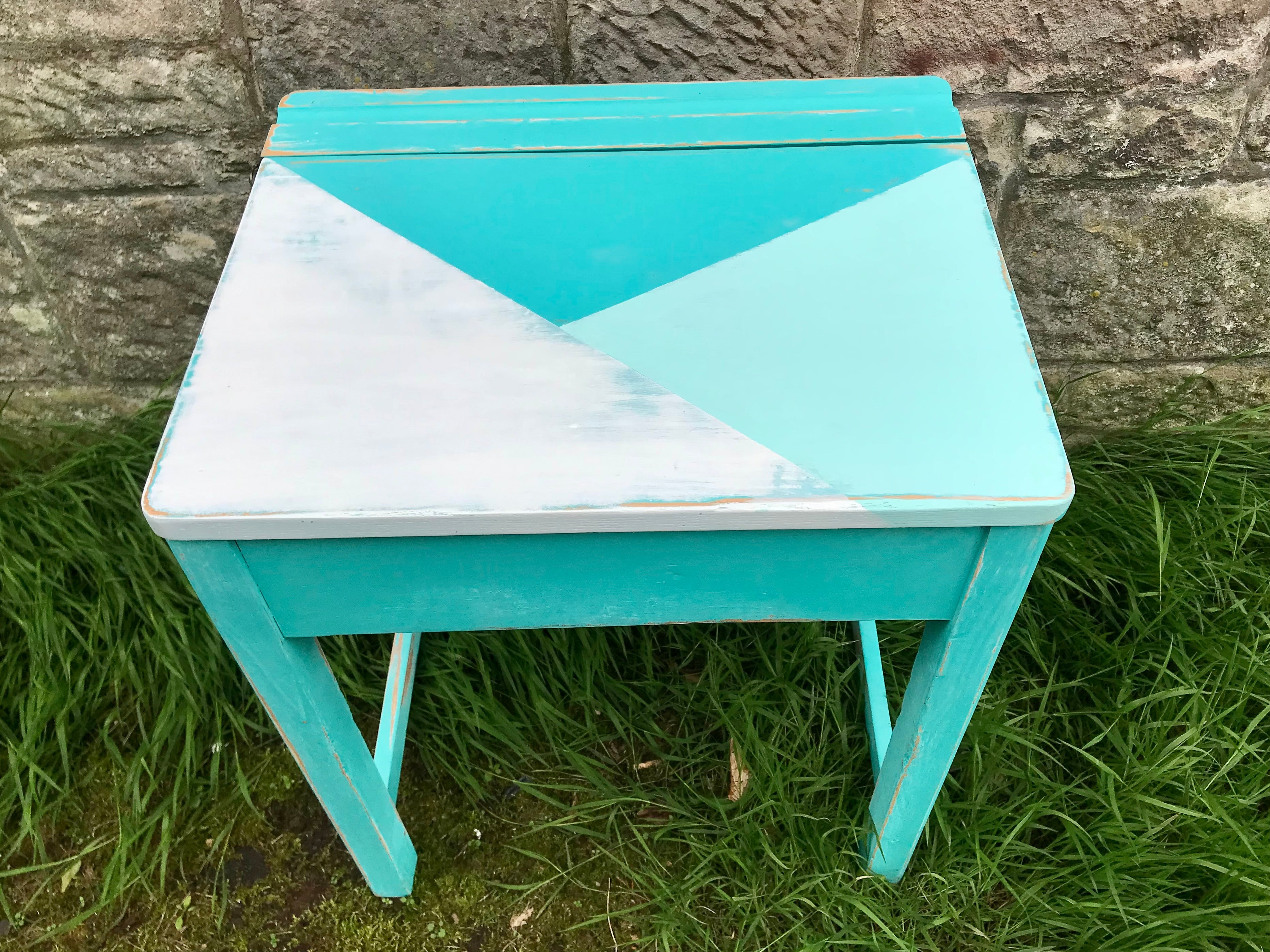 Vintage childrens best sale desk and chair