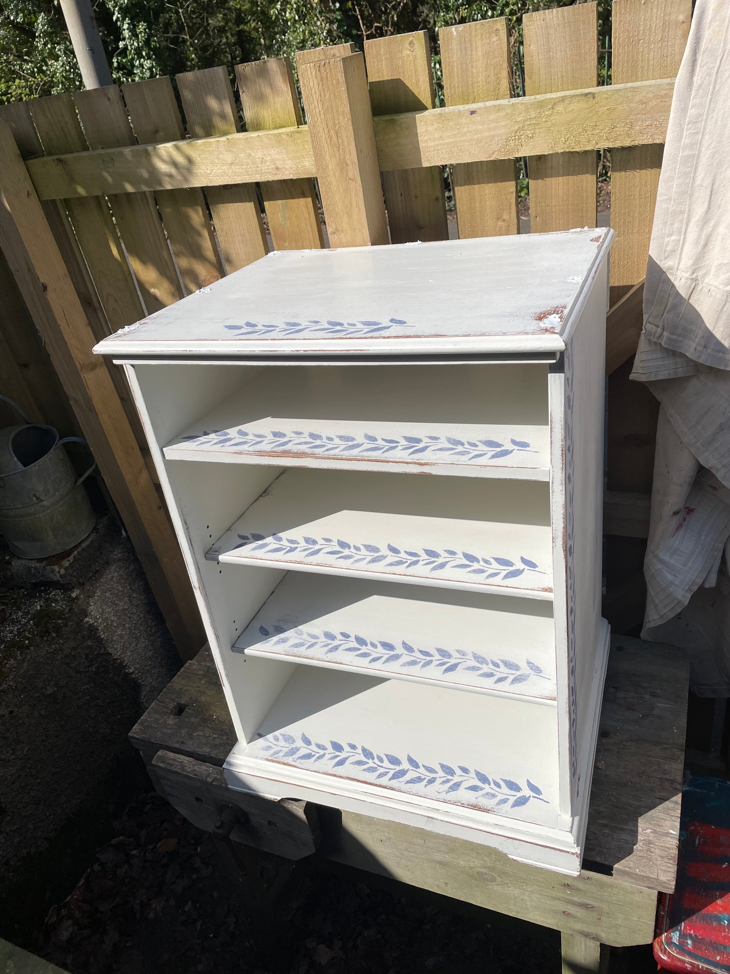 Reserved for Sophie Vintage  glass fronted cabinet