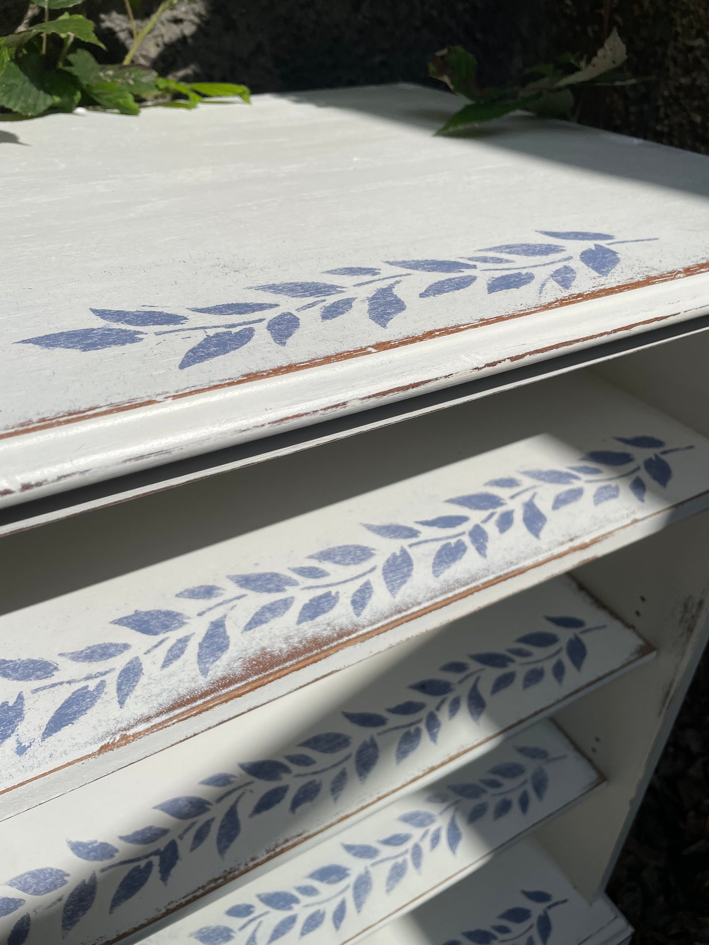 Reserved for Sophie Vintage  glass fronted cabinet