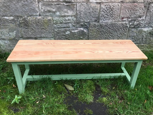 bench in annie sloan capability green.