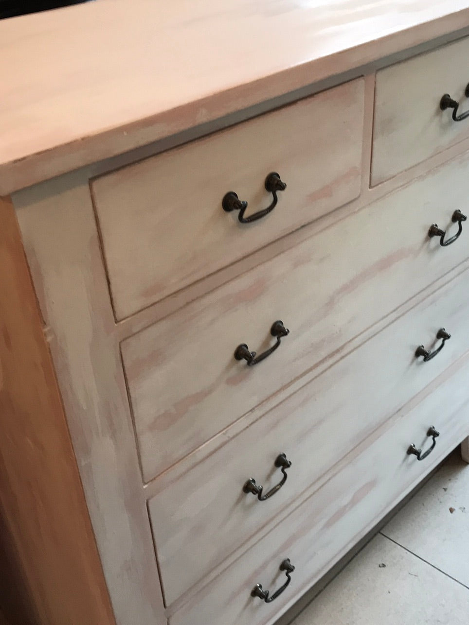 Commission for Lorraine - painted chest of drawers