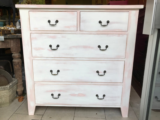 Commission for Lorraine - painted chest of drawers