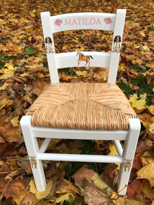 Commission for Rosy - personalised children's chair By 7th nov