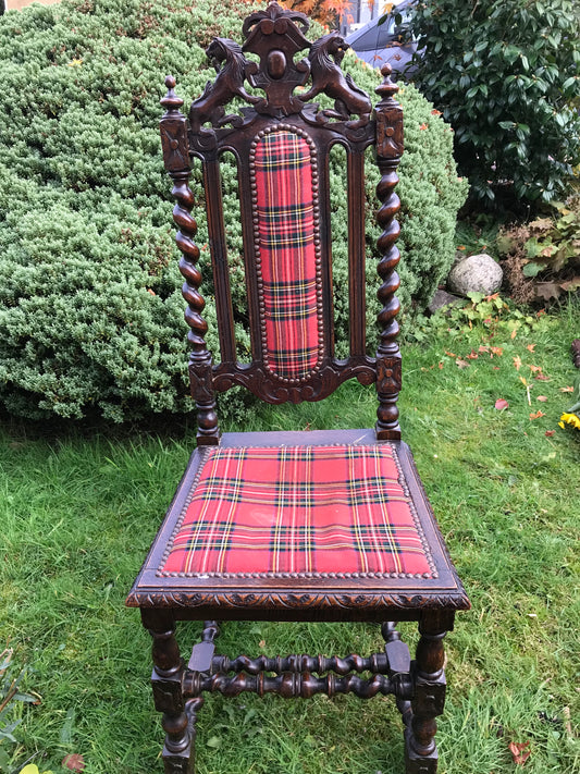 Antique vintage throne chair  available for reupholstery and painting your choice of colour