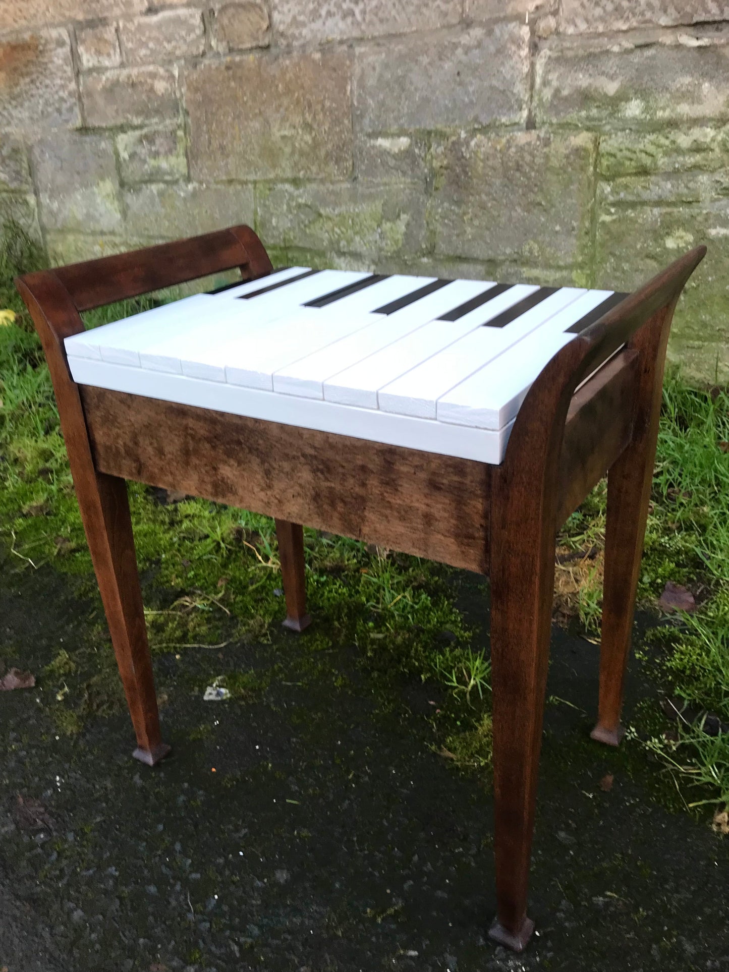 Upcycled vintage Piano stools